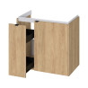 Zestaw szafka wisząca z umywalką Cersanit OVIDA 80 dąb hikora szafka cargo