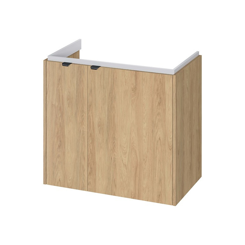 Zestaw szafka wisząca z umywalką Cersanit OVIDA 80 dąb hikora szafka cargo