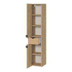 Słupek meblowy łazienkowy wiszący Cersanit OVIDA 30 dąb hikora 30x30x150cm