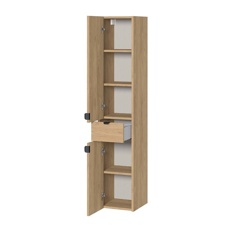 Słupek meblowy łazienkowy wiszący Cersanit OVIDA 30 dąb hikora 30x30x150cm