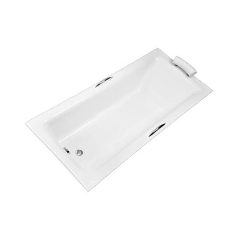 Besco wanna prostokątna Talia Premium 160x75 z czarną obudową, syfonem chrom i nóżkami