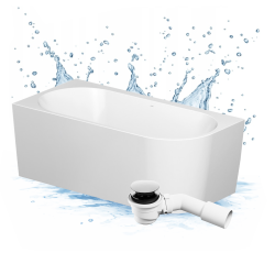 Cersanit Crea wanna wolnostojąca narożna lewa biała 160x80