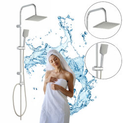 Kolumna natryskowa prysznicowa deszczownica z słuchawką i wężem LIMO chrom