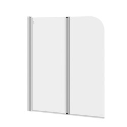Cersanit parawan nawannowy EASY NEW DWUELEMENTOWY 140x115CM chrom, hartowane szkło 5mm