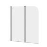 Cersanit parawan nawannowy EASY NEW DWUELEMENTOWY 140x115CM chrom, hartowane szkło 5mm