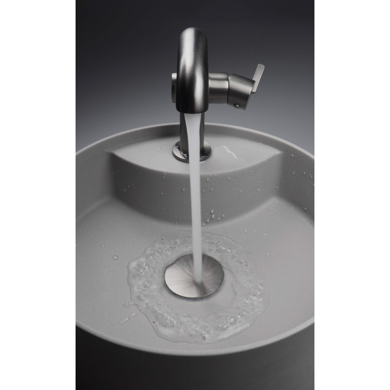 Deante Silia bateria umywalkowa titanium