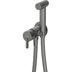 Deante Silia bateria bidetowa podtynkowa titanium