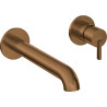 Deante Silia bateria umywalkowa podtynkowa brąz szczotkowany
