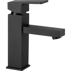 Elegancka Bateria Umywalkowa Nero z Mosiądzu - Jednouchwytowa, Klasa Z, Korek Click-Clack