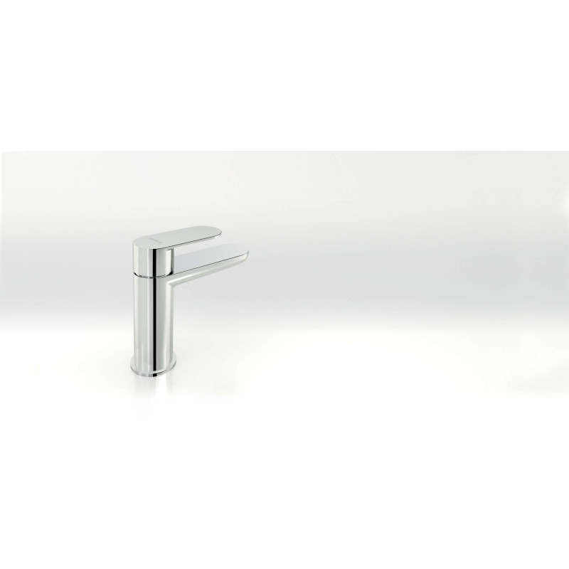 Elegancka Bateria Umywalkowa w Chromie – Jednouchwytowa z Mosiądzu, Korek Click-Clack W Zestawie