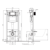 Stelaż pneumatyczny WC Aqua 50 podtynkowy do toalety Cersanit K97-521