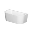 Wanna wolnostojąca przyścienna akryl Cersanit Crea 150x80 syfon chrom 3w1