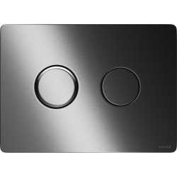 Przycisk PNEUMATYCZNY CERSANIT CIRCLE GUN METAL SZCZOTKOWANY K3040-002 aqua