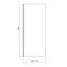 Cersanit MODUO kabina prysznicowa prostokątna chrom 80x90x195cm drzwi otw