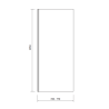 Cersanit MODUO kabina prysznicowa prostokątna chrom 90x80x195cm drzwi otw