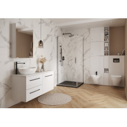 Cersanit MODUO kabina prysznicowa prostokątna chrom 90x80x195cm drzwi otw