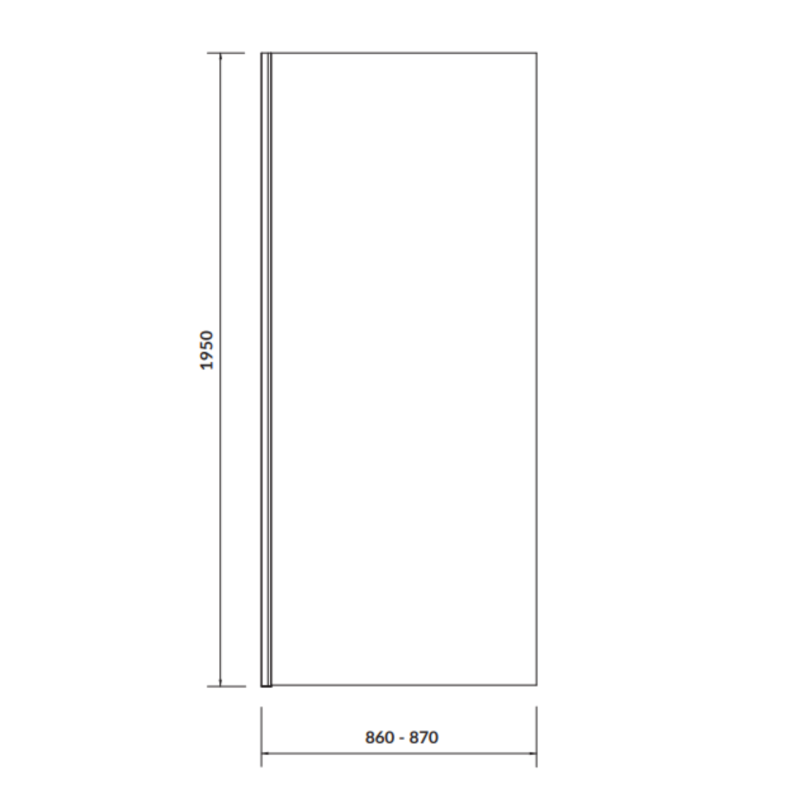 Kabina prostokątna Cersanit MODUO 80x90x195cm lewa chrom drzwi zawiasy otw