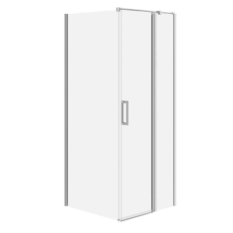 Kabina prostokątna Cersanit MODUO 90x80x195cm prawa chrom drzwi zawiasy otw