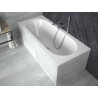 Besco wanna prostokątna Vitae Slim 170x75 z syfonem chrom i nóżkami