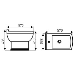 Luksusowy Bidet WC KERRA Kleopatra 12 - Elegancja i Komfort w Twojej Łazience!