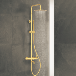 Bateria prysznicowa CASCADE zestaw 1 SHINY GOLD