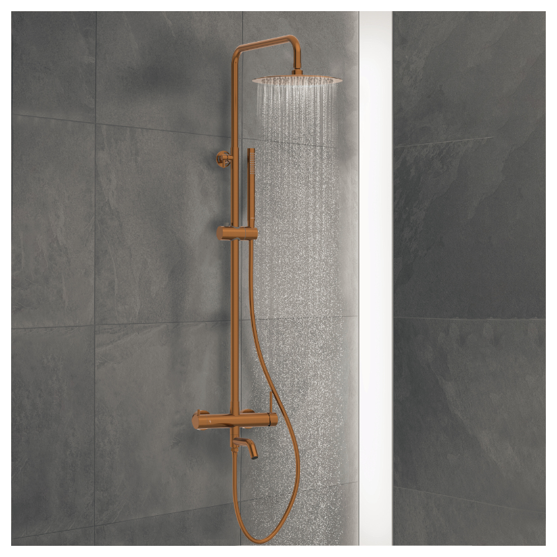 Bateria prysznicowa CASCADE zestaw 1 COPPER