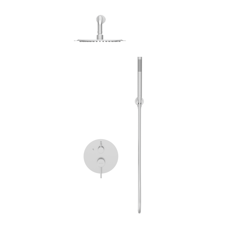 Bateria prysznicowa CASCADE zestaw 2  INOX