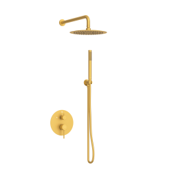 Bateria prysznicowa CASCADE zestaw 2  GOLD