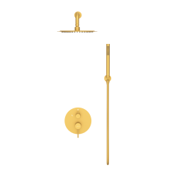 Bateria prysznicowa CASCADE zestaw 2  GOLD