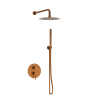 Bateria prysznicowa CASCADE zestaw 2  COPPER