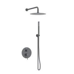 Bateria prysznicowa CASCADE zestaw 2  GUN METAL
