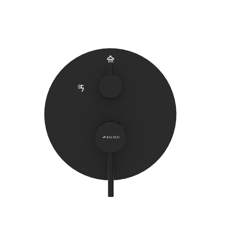 Bateria prysznicowa CASCADE zestaw 2  BLACK