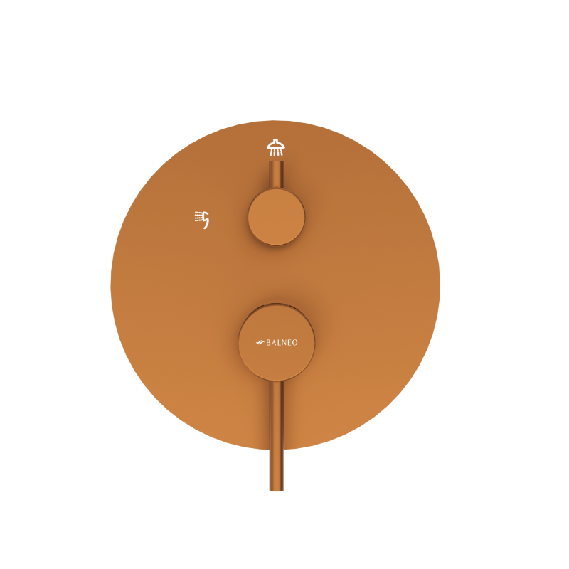 Bateria prysznicowa CASCADE zestaw 2  COPPER