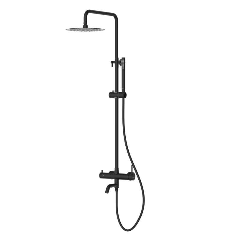 Bateria prysznicowa CASCADE zestaw 1 BLACK