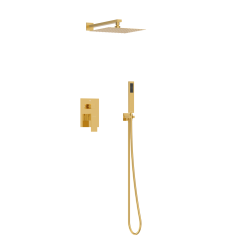 Bateria prysznicowa CASCADE zestaw 3 SHINY GOLD
