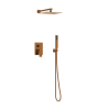 Bateria prysznicowa CASCADE zestaw 3 COPPER