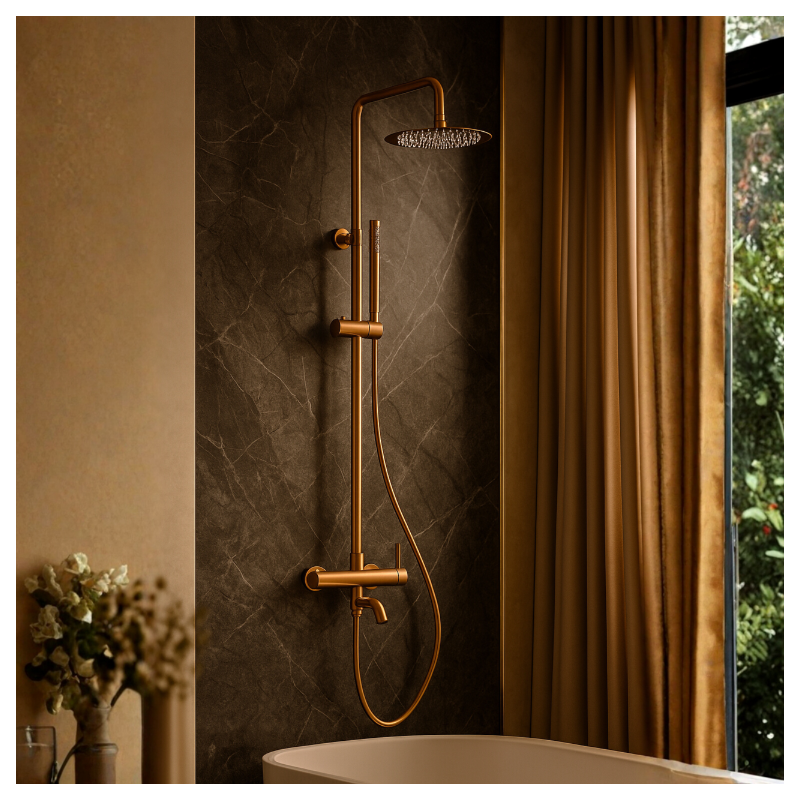 Bateria prysznicowa CASCADE zestaw 1 COPPER