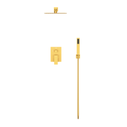 Bateria prysznicowa CASCADE zestaw 3 GOLD