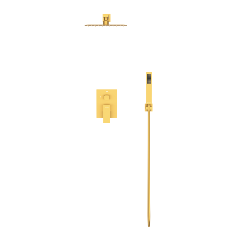 Bateria prysznicowa CASCADE zestaw 3 GOLD