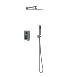 Bateria prysznicowa CASCADE zestaw 3 GUN METAL