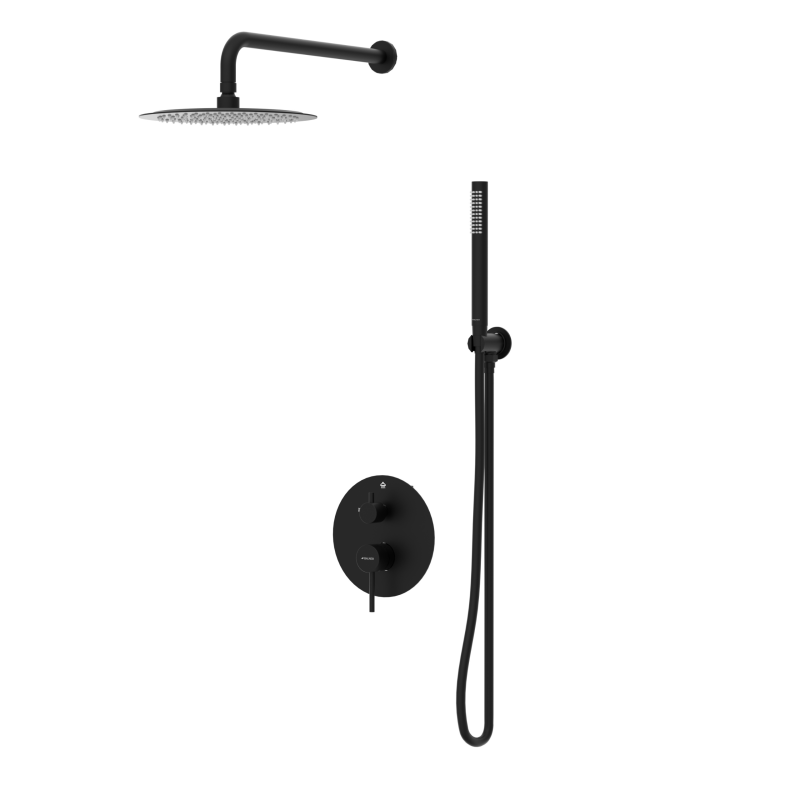 Bateria prysznicowa CASCADE zestaw 2  BLACK