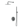 Bateria prysznicowa CASCADE zestaw 2  GUN METAL