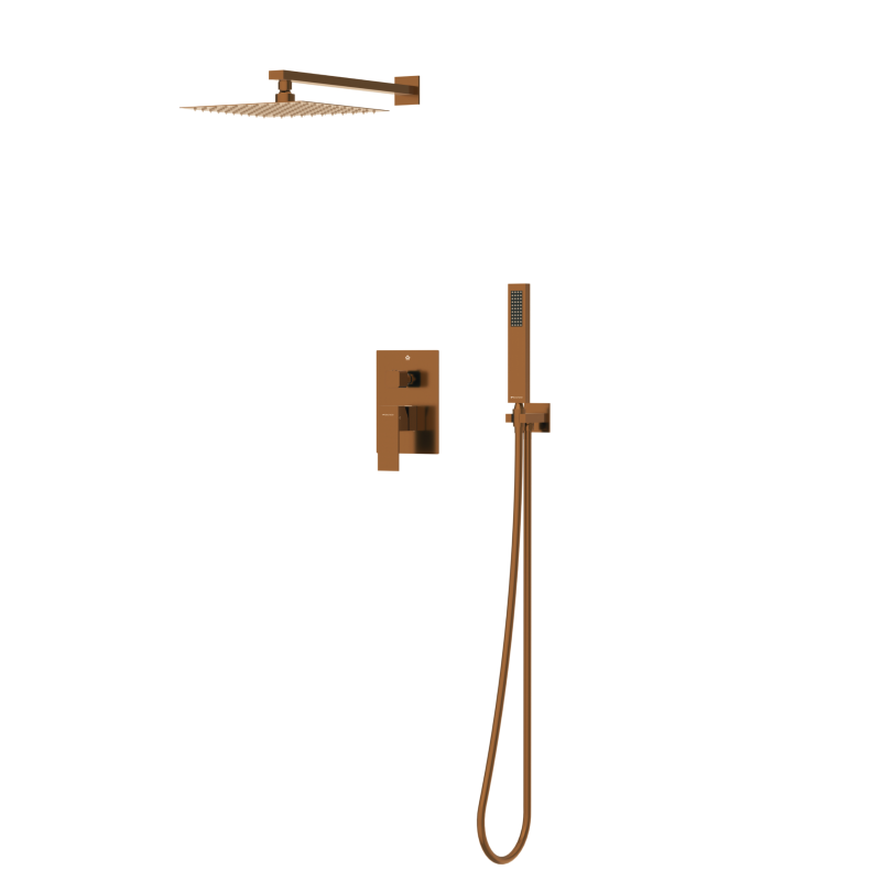 Bateria prysznicowa CASCADE zestaw 3 COPPER