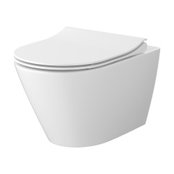 Miska WC Cersanit City Pro Oval z Wirowym Spłukiwaniem i Deską Slim