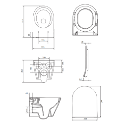 Miska WC Cersanit City Pro Oval z Wirowym Spłukiwaniem i Deską Slim