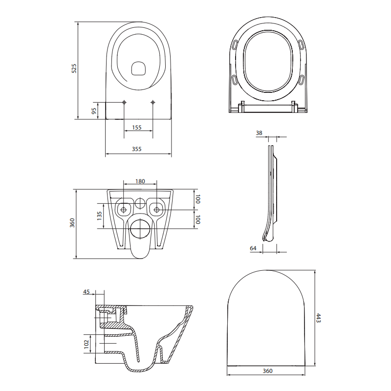 Miska WC Cersanit City Pro Oval z Wirowym Spłukiwaniem i Deską Slim