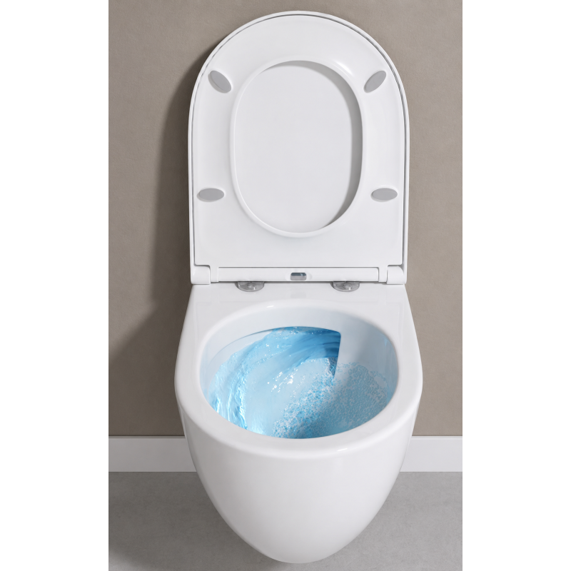 Miska WC Cersanit City Pro Oval z Wirowym Spłukiwaniem i Deską Slim