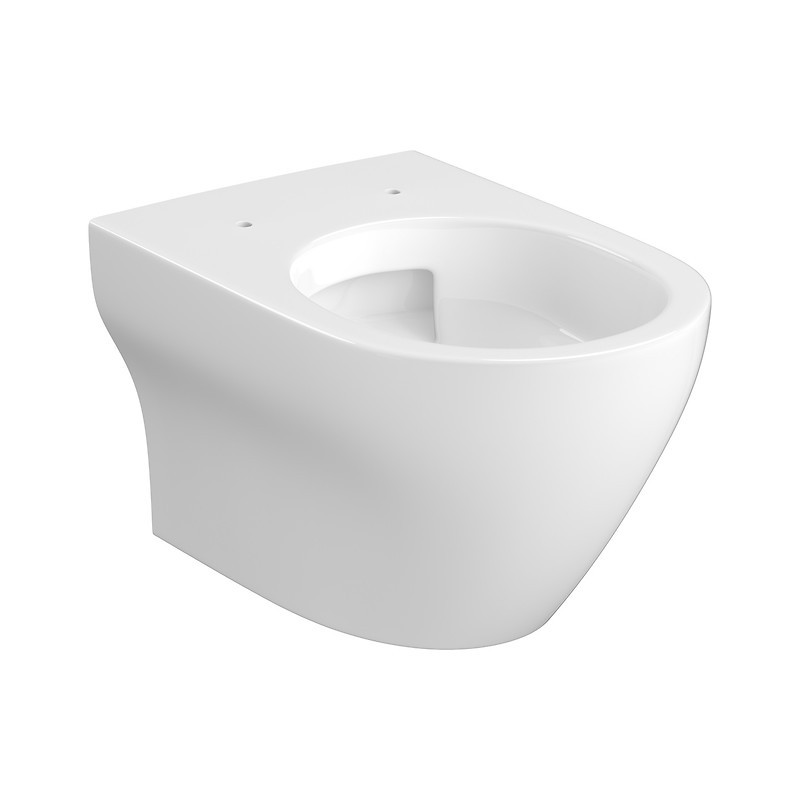 Cersanit LARGA PRO OVAL: Wisząca WC Miska Wirowa z Deska SLIM Wolnoopadającą