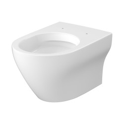 Cersanit LARGA PRO OVAL: Wisząca WC Miska Wirowa z Deska SLIM Wolnoopadającą