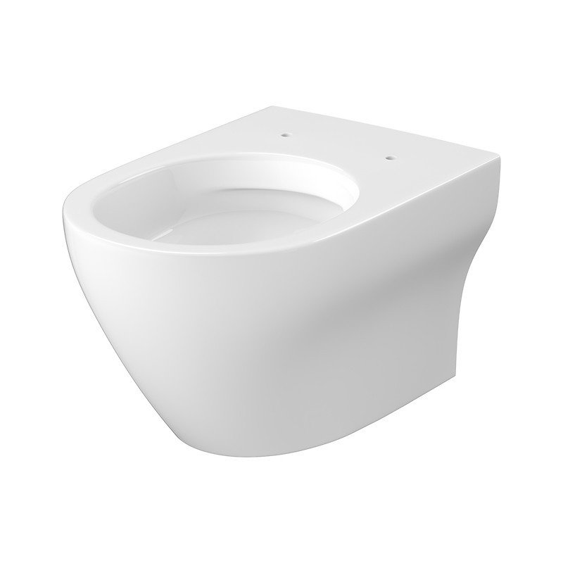 Cersanit LARGA PRO OVAL: Wisząca WC Miska Wirowa z Deska SLIM Wolnoopadającą